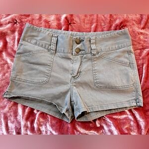 Size 7 Copper Key Olive‎ Green Mini Shorts Summer Spring Beach